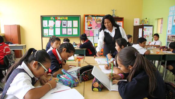 En marzo o a más tardar primera semana de abril pagarán bono a docentes de Lima Metropolitana. (Foto: Minedu)