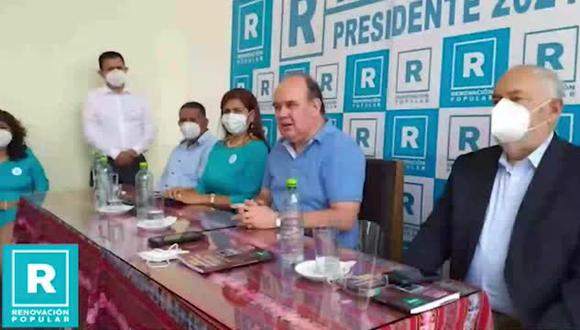 Rafael López Aliaga postula a la Presidencia con el partido Renovación Popular. (Foto: Facebook)