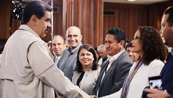 Vladimir Cerrón es captado junto a Nicolás Maduro en una actividad en Venezuela. (Twitter: Nicolás Maduro)