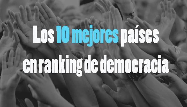 FOTO | Los 10 mejores países en ranking de democracia
