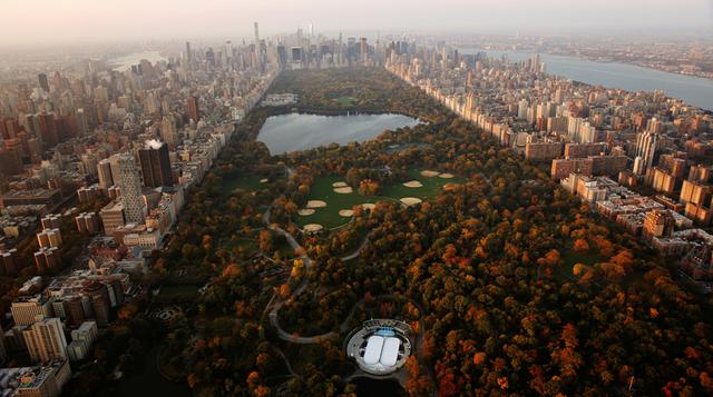 El sol naciente ilumina los árboles de Central Park en Nueva York. (Foto: Reuters)
