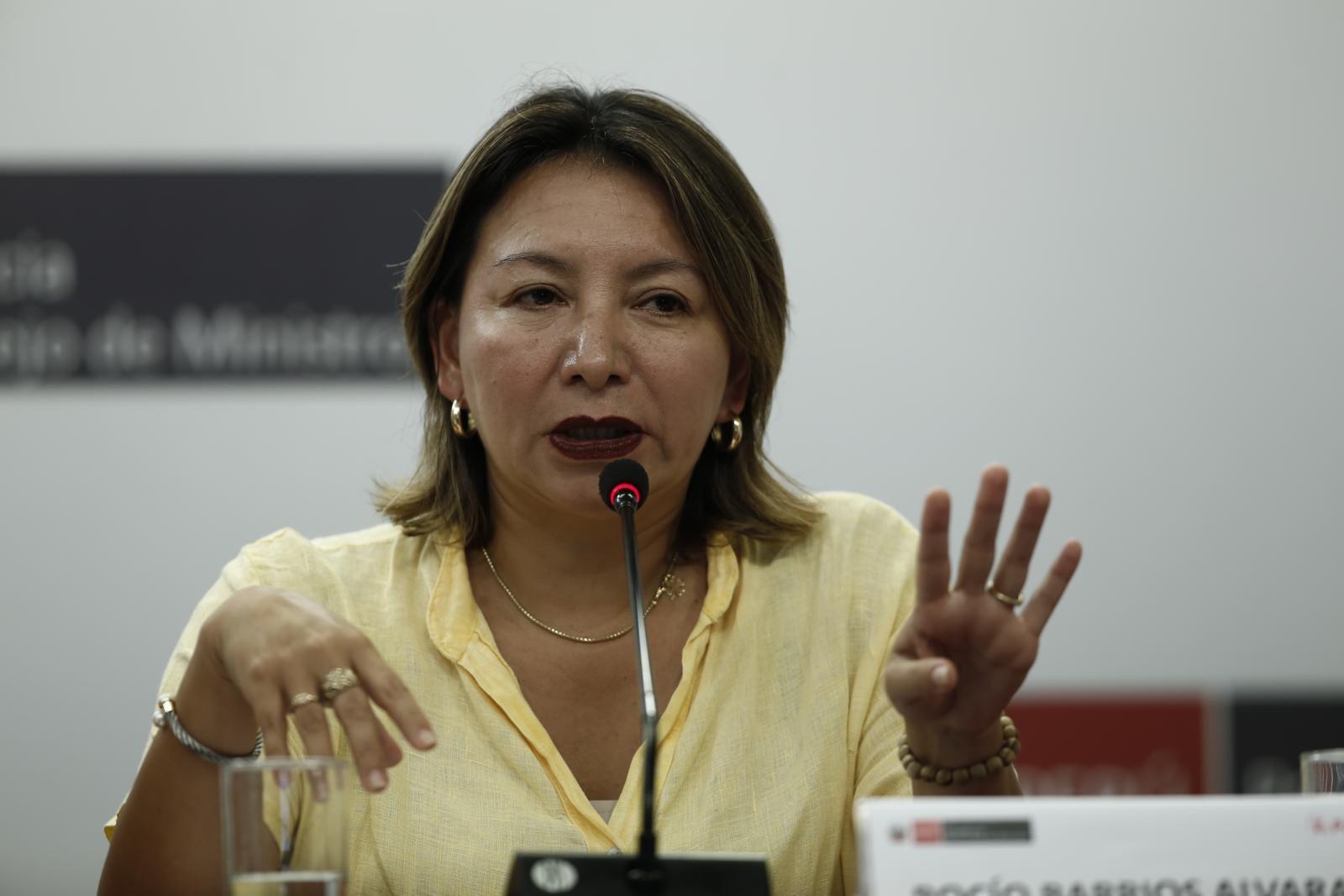 Rocío Barrios puso su cargo a disposición tras denuncia que entabló el Ministerio Público en su contra. (Foto: GEC)