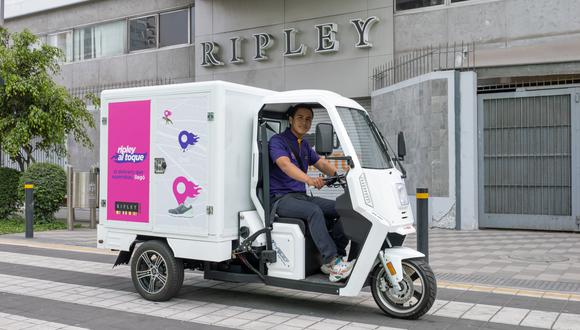 Las entregas de Ripley al toque se harán con un vehículo 100% eléctrico y sostenible, con cero emisiones de CO2.