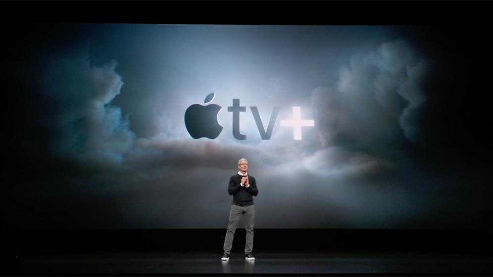 Presentación de Apple TV Plus a cargo de CEO Tim Cook. (Foto: Apple)