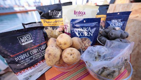 Inka Crops elabora snacks (hojuelas y granos) fritos, salados y saborizados a partir del maíz, habas, papa, camote y otros alimentos.