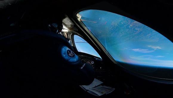 Vista de la Tierra desde la nave espacial de Virgin Galactic. (Foto referencial: Virgin Galactic)