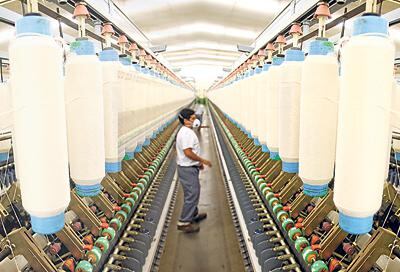 Producción de textiles.