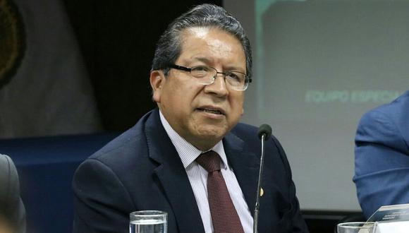 El fiscal de la Nación, Pablo Sánchez, dijo que el Perú merece que se aclaren y precisen las irregularidades que se escuchan en los audios. (USI)