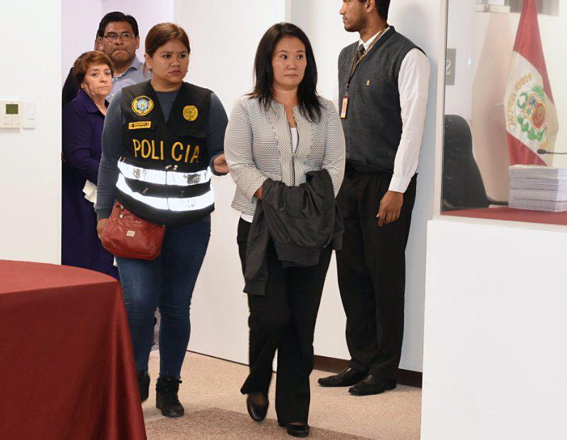 Keiko Fujimori fue detenido el pasado miércoles por una investigación en relación al caso Cocteles. (Foto: USI)