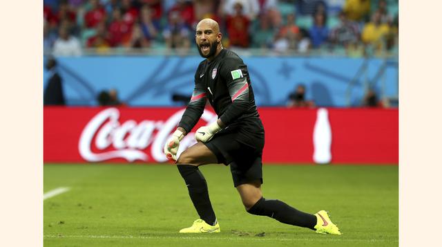 2. Tim Howard, Estados Unidos. Cifras brindadas por la FIFA le dan un 82.4% de pelotas atajadas. (Foto: Getty Images)
