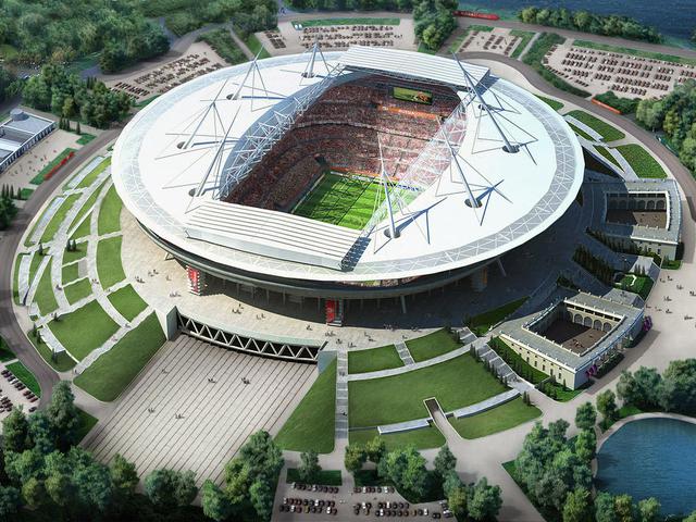 ESTADIO DE SAN PETERSBURGO (San Petersburgo): Tiene una capacidad para 68,134 personas y costó 43,000 millones de rublos (US$ 735 millones). Sin embargo, casi todo lo que podía salir mal con el estadio salió mal:  Severas demoras y elevados costos marcaron el arranque de un proyecto que se volvió notorio por emplear a jornaleros norcoreanos, uno de los cuales está entre al menos ocho muertos en el estadio.