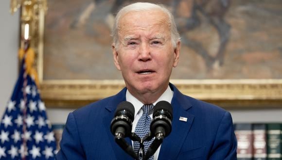 El presidente estadounidense Joe Biden ofrece "todos los medios de apoyo" a Israel.(Foto de SAÚL LOEB / AFP)