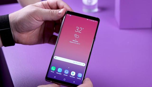 FOTO 14 | Seguridad: El Note 9 proporciona una serie de opciones de seguridad, entre ellas scanners y reconocimiento facial. (Foto: CNBC)
