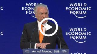 Temer anuncia en Davos el nacimiento de un "nuevo Brasil" y se felicita de las reformas