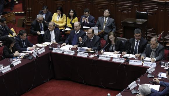 Comisión de Constitución continúa debate de proyecto de adelanto de elecciones. (Anthony Niño de Guzmán)