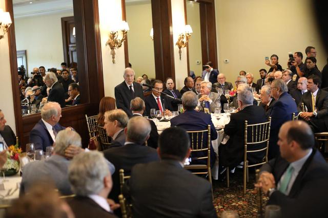 El fundador del Partido Popular Cristiano Luis Bedoya Reyes celebró su centenario en una ceremonia en el Country Club de San Isidro. (Foto: Juan Ponce / GEC)