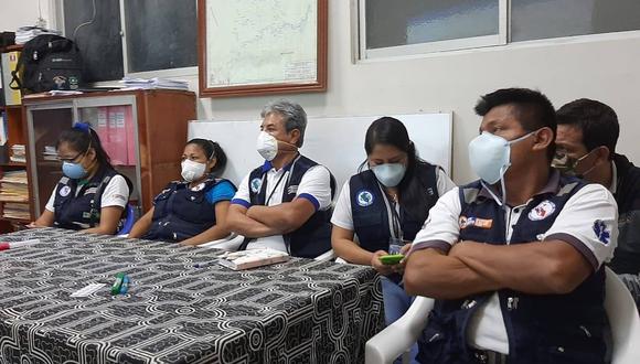 El director regional de Salud de Loreto, Percy Minaya, viajó con un equipo a Nauta ante otro posible caso de coronavirus en esta localidad. (Diresa Loreto)