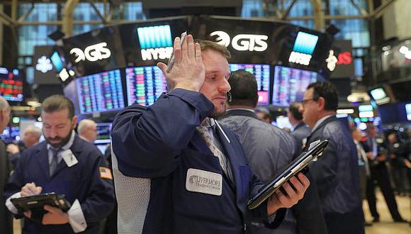 Wall Street reportó pérdidas por US$2,500 millones en octubre. (Foto: AFP)<br>