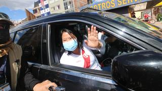 Keiko Fujimori llegó a Arequipa para participar en debate presidencial este domingo 30 de mayo