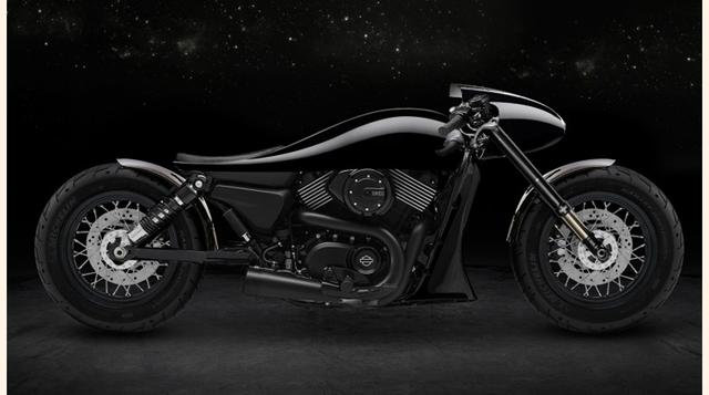 Dark Side de Bandit9. Esta versión de edición limitada se crea a partir de un modelo Harley-Davidson Street con un motor de 750 cc. Está constituida por un monocasco hecho a mano, tubo de escape personalizado y un asiento hecho en piel de becerro. Bandit9
