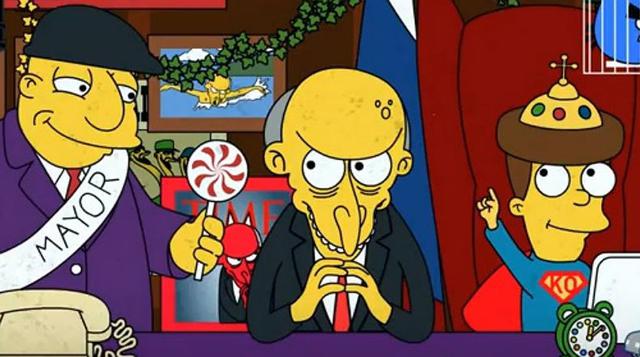 El presidente Vladimir Putin prohibió emitir Los Simpsons en Rusia por mostrar "contenidos peligrosos". (Foto: aristeguinoticias)