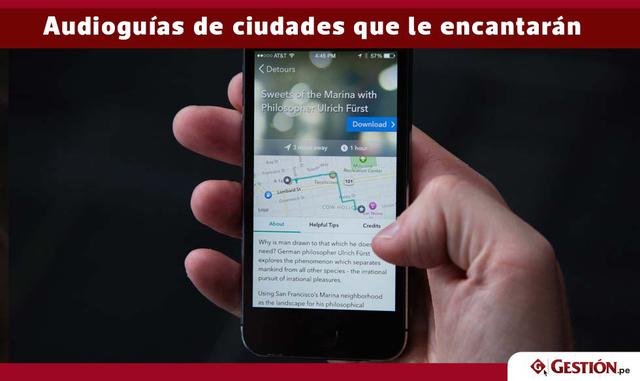 Extra: las guías tienen GPS incorporado, lo que significa que nunca escuchará un audio sobre un lugar antes de llegar allí. Gratis para descargar, iPhone y Android. Los tours cuestan US$ 5 cada uno.