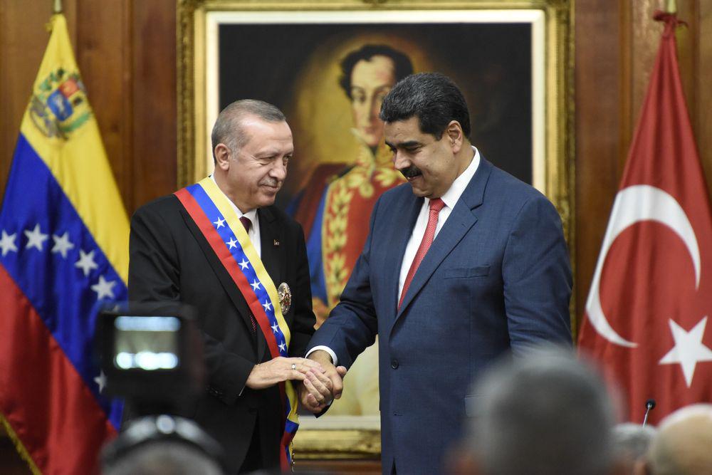 Presidentes de Turquía y Venezuela.