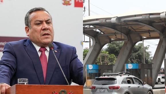 El primer ministro Gustavo Adrianzén sostuvo que el fallo del TC sobre suspensión del peaje en Puente Piedra debe cumplirse. (Foto: composición)