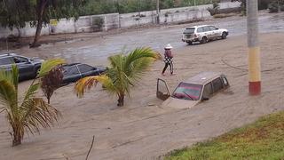 Ciclón Yaku: viviendas y calles inundadas en Chimbote tras siete horas de lluvia torrencial