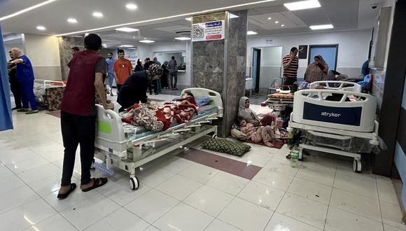 Hospital de Gaza tras conflicto armado entre Israel y Hamas.
