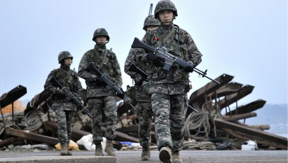 El servicio militar es obligatorio para todos en Corea del Sur, país que vive en tensión con Corea del Norte (Fotos: AFP)