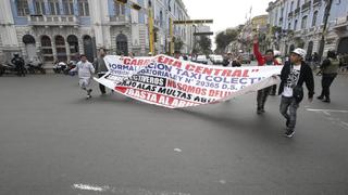 Taxis colectivos: enfrentamientos y bloqueos de vías en Lima y Callao durante paro acatado por choferes 