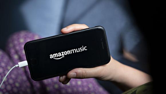 El logotipo de Amazon Music se muestra en un teléfono inteligente en una fotografía arreglada tomada en Arlington, Virginia, EE. UU., el jueves 21 de mayo de 2020. Fotógrafo: Andrew Harrer/Bloomberg