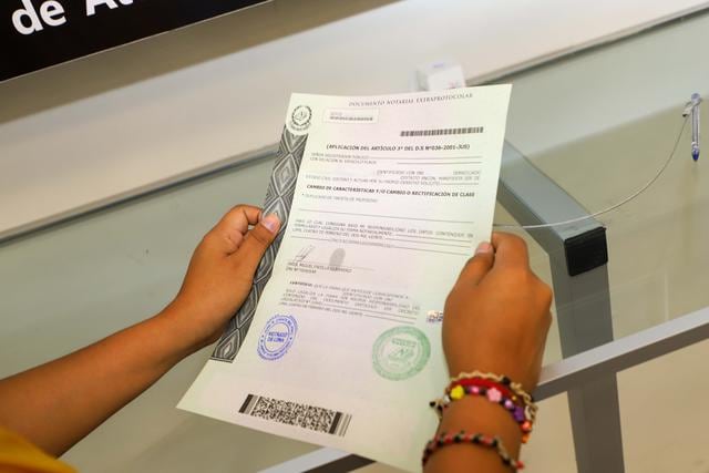 2. Solicite el Formulario Notarial: con la copia de la denuncia policial, diríjase a la notaría de su preferencia y solicite un Formulario Notarial. (Foto: Sunarp)