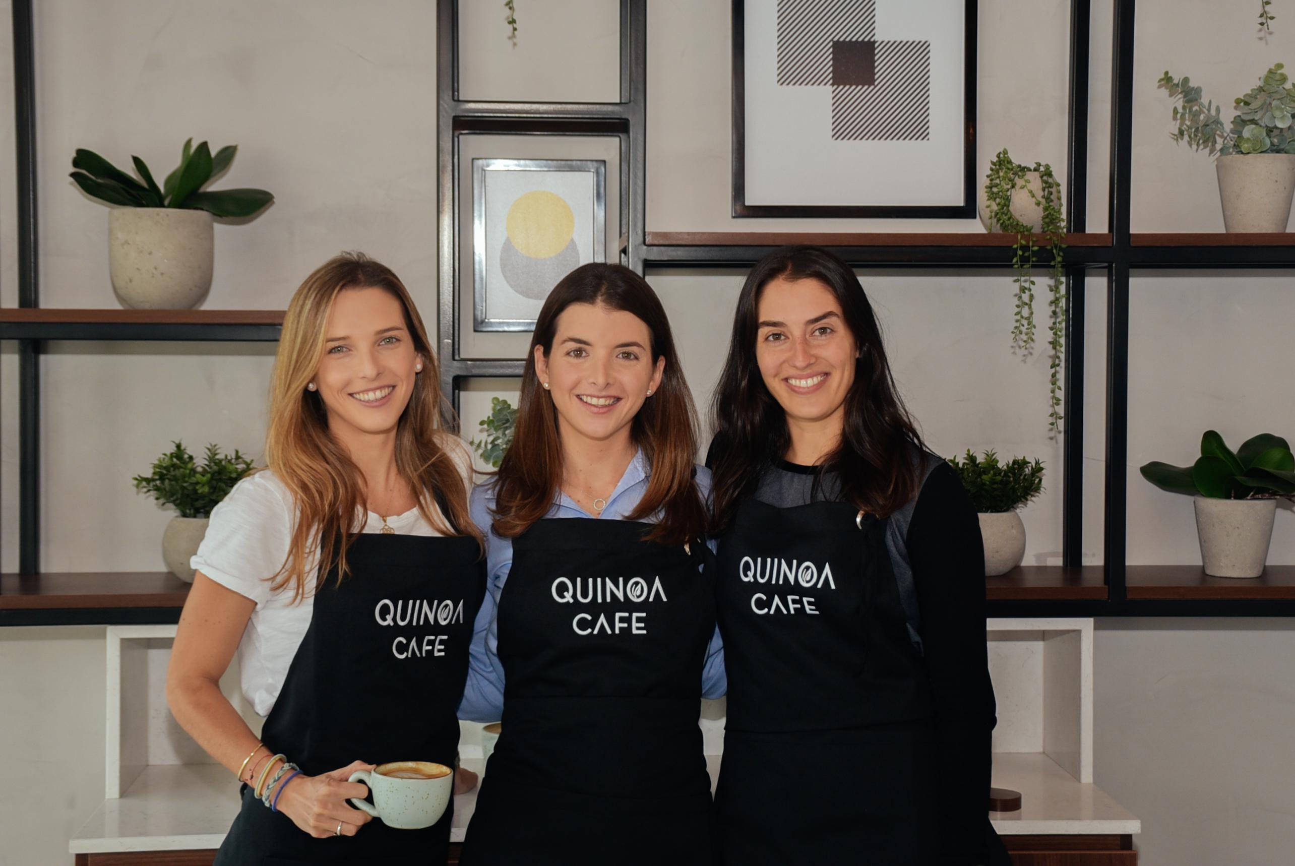 Thais Maggiolo, Ariana Ferraro y Alexia Cook, fundadoras de Quinoa Café.