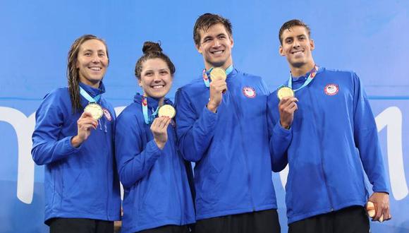 Parte del equipo de natación de EE.UU. (Foto: Reuters)