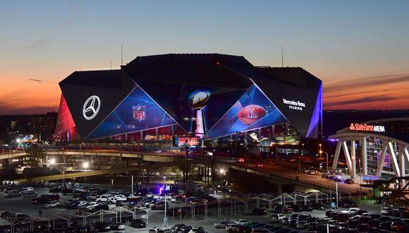Super Bowl. Una vista general en el Mercedes Benz Stadium, donde se realizará el partido de fútbol americano. (Foto: Reuters)