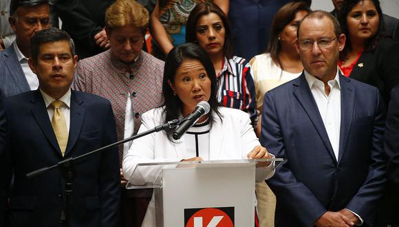 La lideresa de Fuerza Popular, Keiko Fujimori, fue detenida esta mañana en el Cercado de Lima. (Foto: USI)
