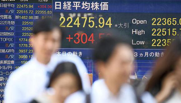 Bolsas asiáticas también se vieron afectadas por guerra comercial. (Foto: AFP)