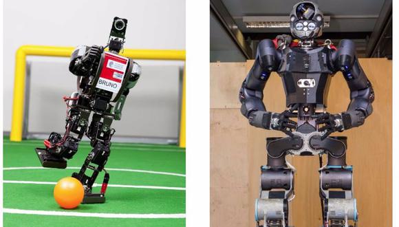 Ejemplos de robots humanoides
(Foto: POLITICA INVESTIGACIÓN Y TECNOLOGÍA
DARMSTADT DRIBBLERS IIT-?ISTITUTO ITALIANO DI TECN)