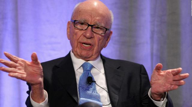 Rupert Murdoch obtuvo el salario más alto: se embolsó US$ 22,2 mlls. como presidente ejecutivo de News Corp y 21st Century Fox.
