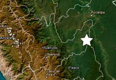 Reportan sismo de magnitud 4.3 en Huánuco