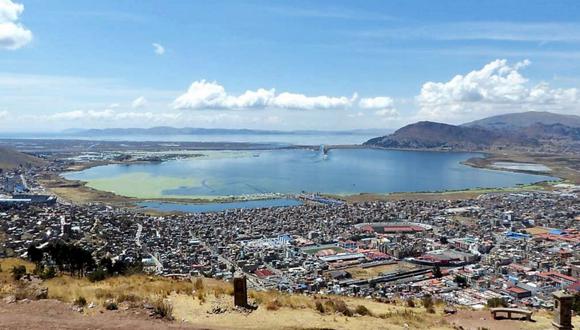 En enero el lago Titicaca en Puno registró una variación de -0.6 metros, de acuerdo con la estación hidrológica Muelle Enafer y se pronostica tendencia descendente.  Foto: Andina