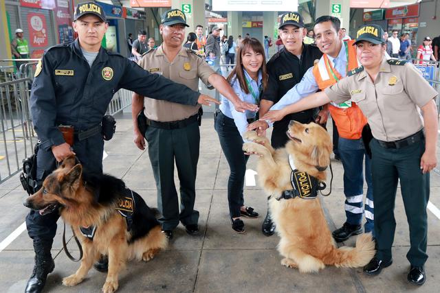 Se cuenta con la presencia y apoyo de la Policía Ferroviaria en todas las estaciones.(Foto: Metro de Lima)