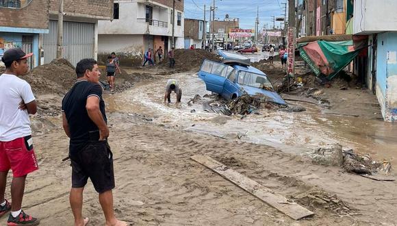 Huaicos e inundaciones en Trujillo como consecuencia del ciclón Yaku. (Redes sociales)