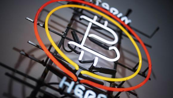 A neon Bitcoin sign inside an Alza.cz store in Prague, Czech Republic, on Friday, Jan. 5, 2024. Bitcoin has been on a tear ahead of an upcoming Jan. 10 deadline that could see the US Securities and Exchange Commission approve the first exchange-traded fund tied directly to the assets spot price.