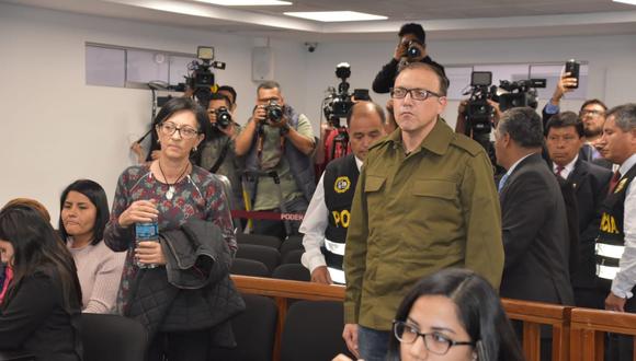 Ana Herz de Vega y Pier Figari se sumaron a Keiko Fujimori y Vicente Silva Checa como investigados por lavado de activos con prisión preventiva. (Foto: Poder Judicial)