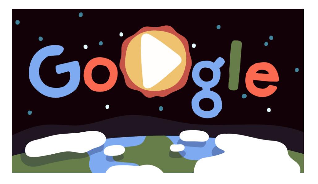 Hoy se celebra el Día de la Tierra, y este es su doodle. (Foto: Google)