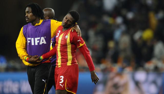Este equipo africano es considerado como el que más cerca estuvo de llegar a una semifinal de un Mundial. Sucede que en los cuartos de final de Sudáfrica 2010 se enfrentaron con Uruguay y en la última jugada, Gyan falló un penal.   (AFP)