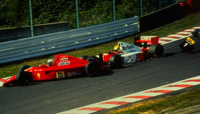 En 1990, Senna y Prost llegaron a la última carrera con opciones al título. Un accidente en el GP de Japón dejó a ambos fuera de la carrera dándole el título al brasileño. (Foto: f1fanatic)